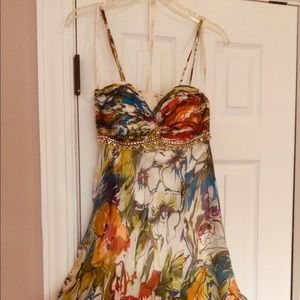 Terani multi-color cocktail dress